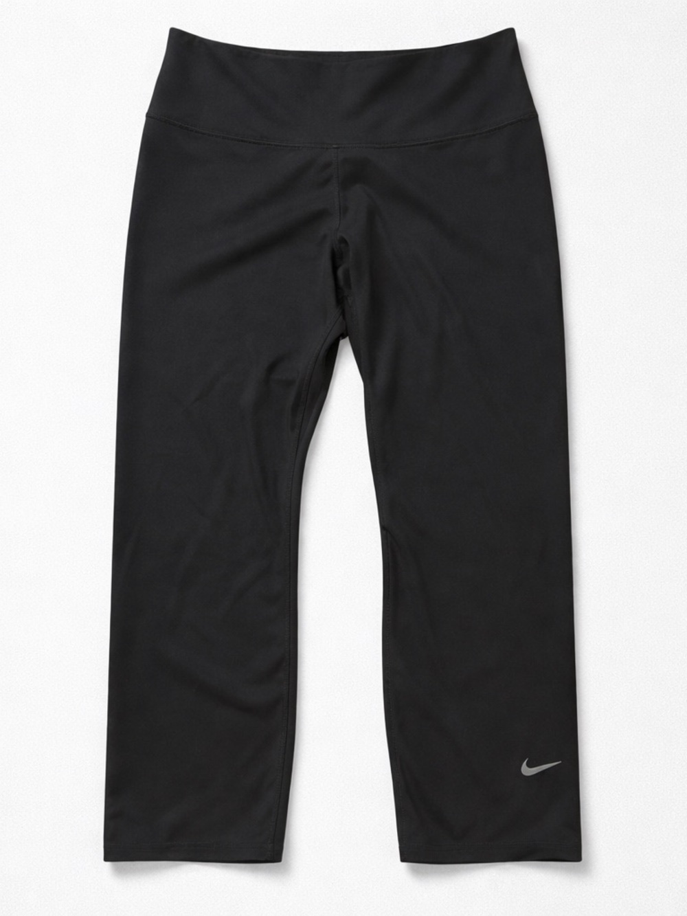 Nike Black Capri Leggings with Gummy Swoosh